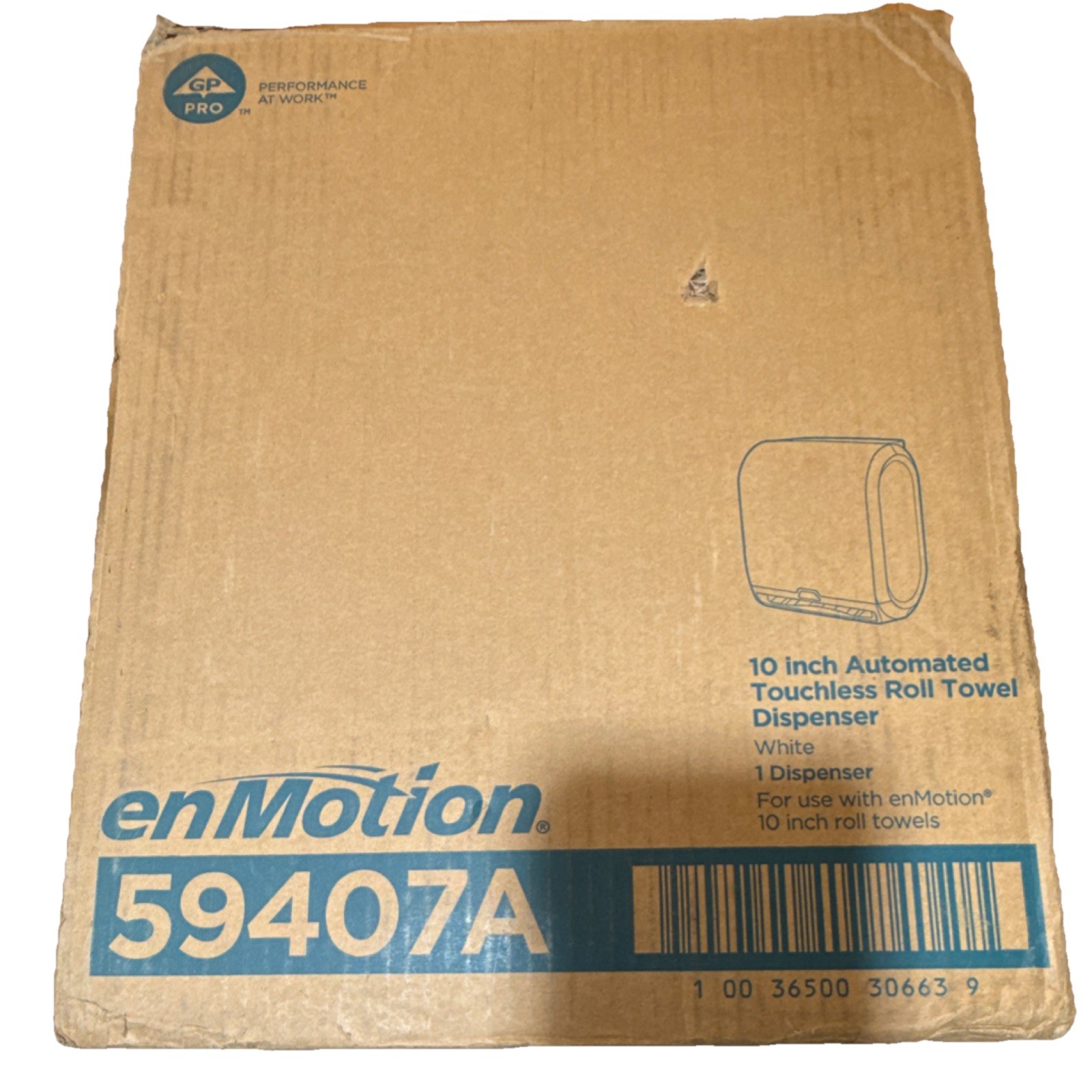 Georgia-Pacific enMotion 10″ Touchless Roll Towel Dispenser White 59407A