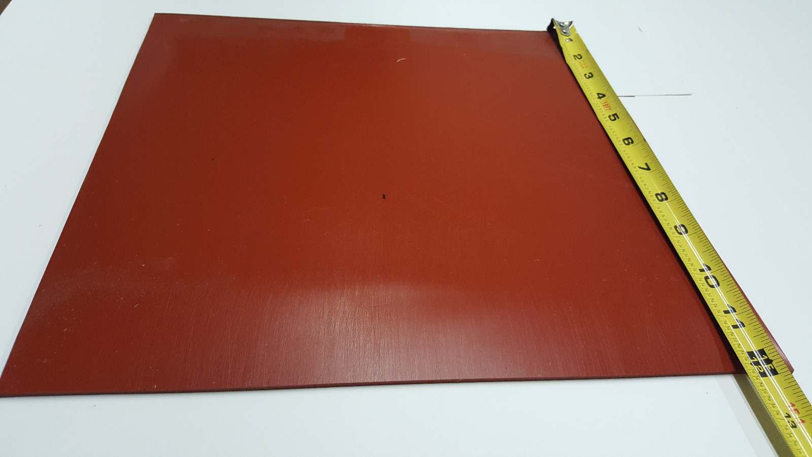 SILICONE RUBBER SHEET 1/8THK X 12″ X 12″ 55 DURO +/-5 FREE SHIPPING
