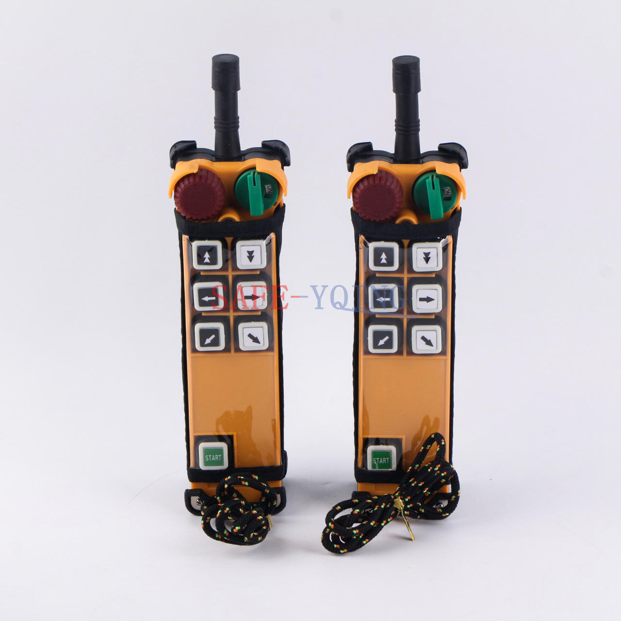2 Emitter +1 Receiver Hoist Crane Radio Wireless Remote Control F24-6D 18~65V