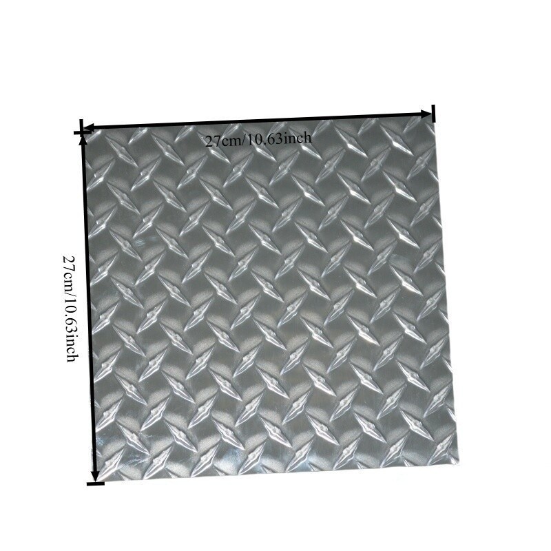 5 Bar Tread Aluminium Square Plate 10.6″ Anti‑slip Panel for Industrial Building