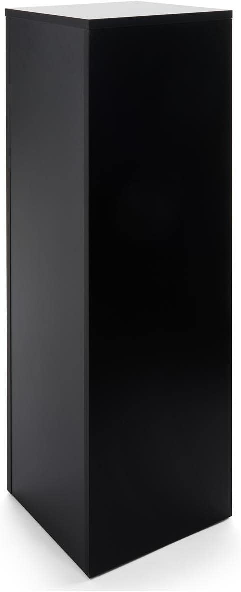 Black Display Pedestal Stand 36″ Tall Portable Gallery & Art Pedestal Retail