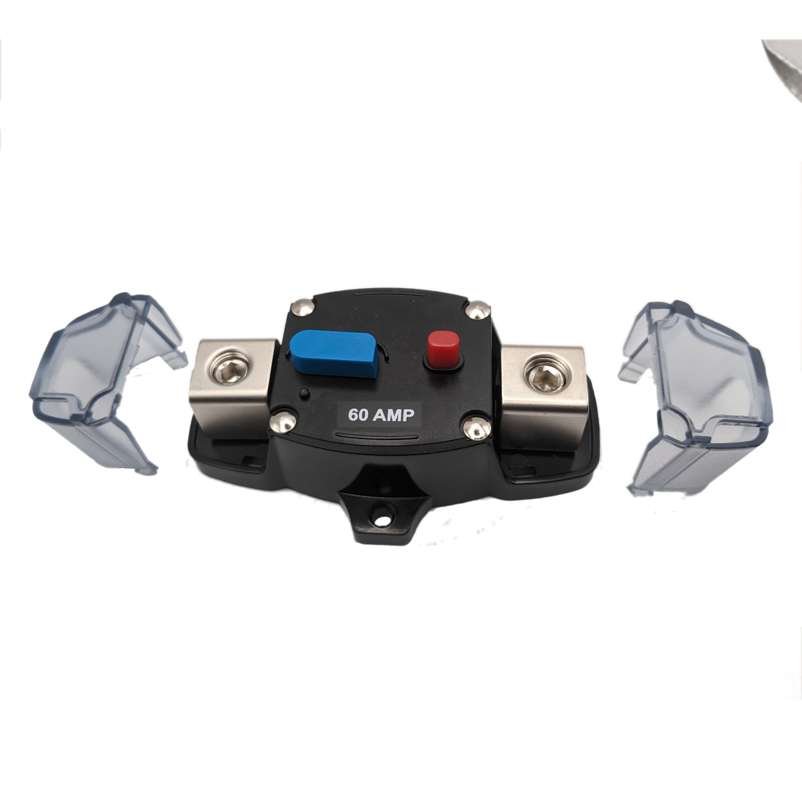2 PACK 40 Amp 12-48V DC Inline Circuit Breaker with Cover Car/Audio/Boat/Solar