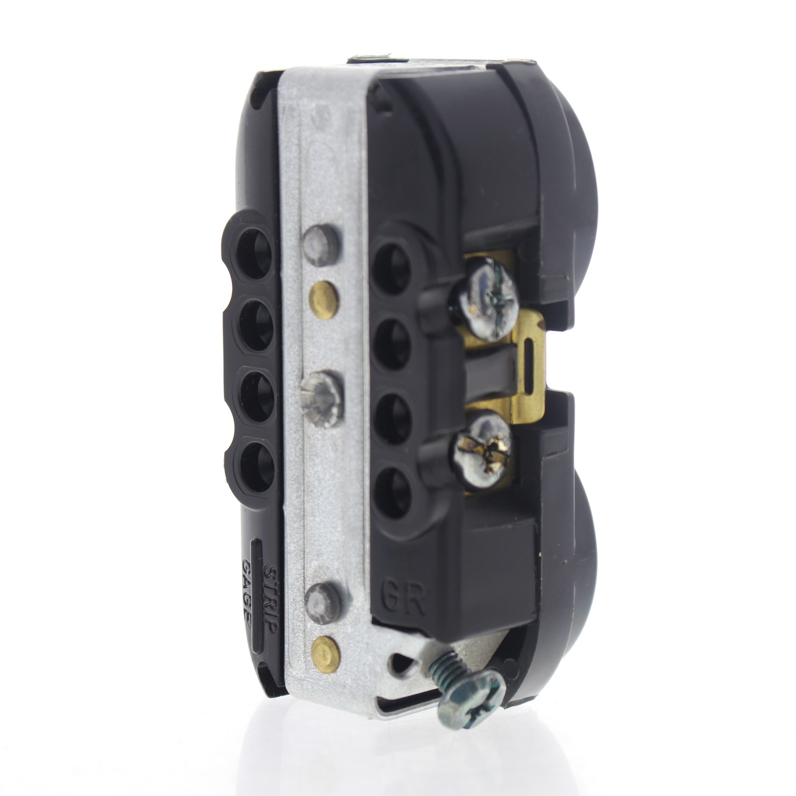 Leviton Black Commercial Duplex Receptacle Outlet 20A 125V NO MOUNT BR20-E