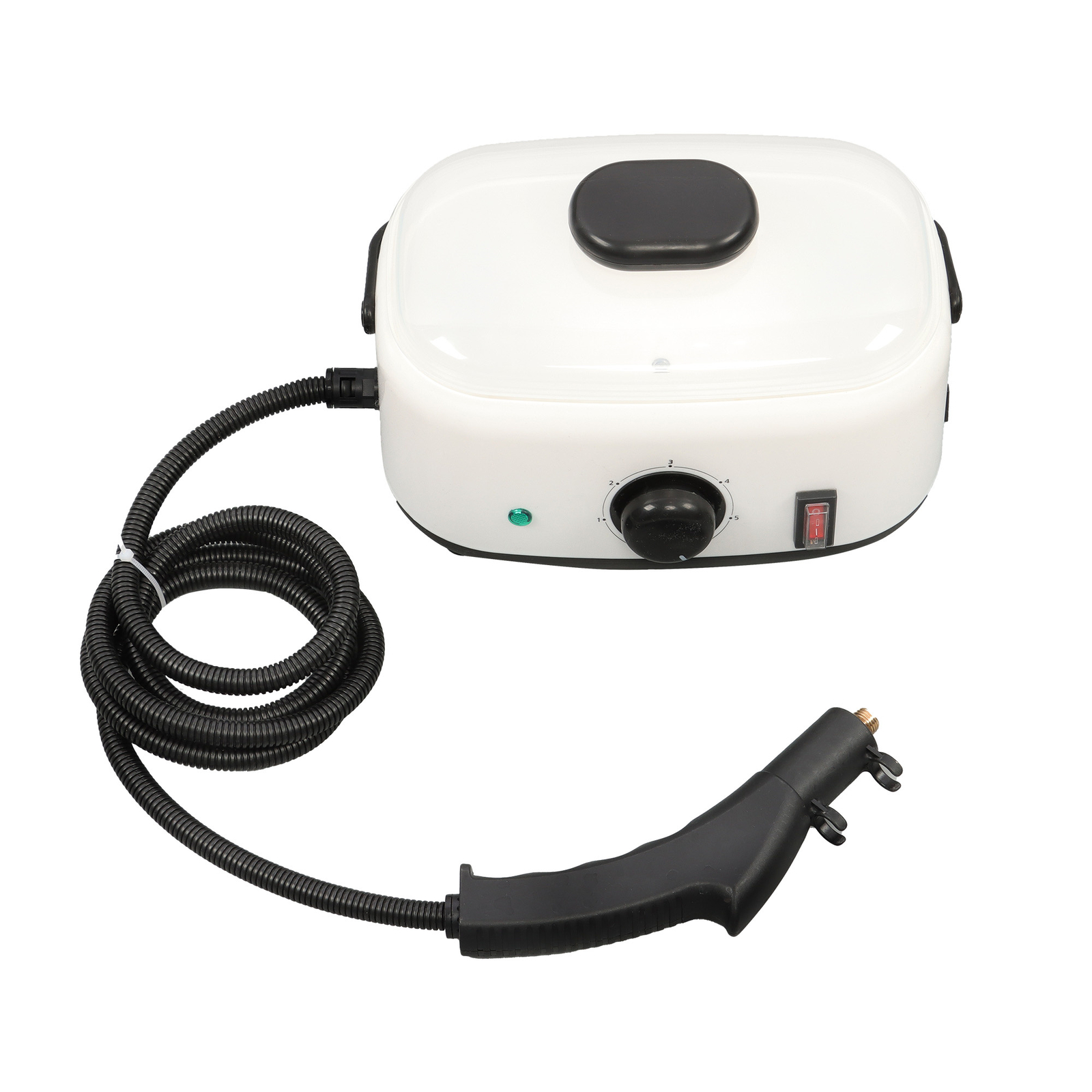 2500W Steam Cleaner 1500ml 110V Portable-Car Engine Degreasing&Tile Grout White