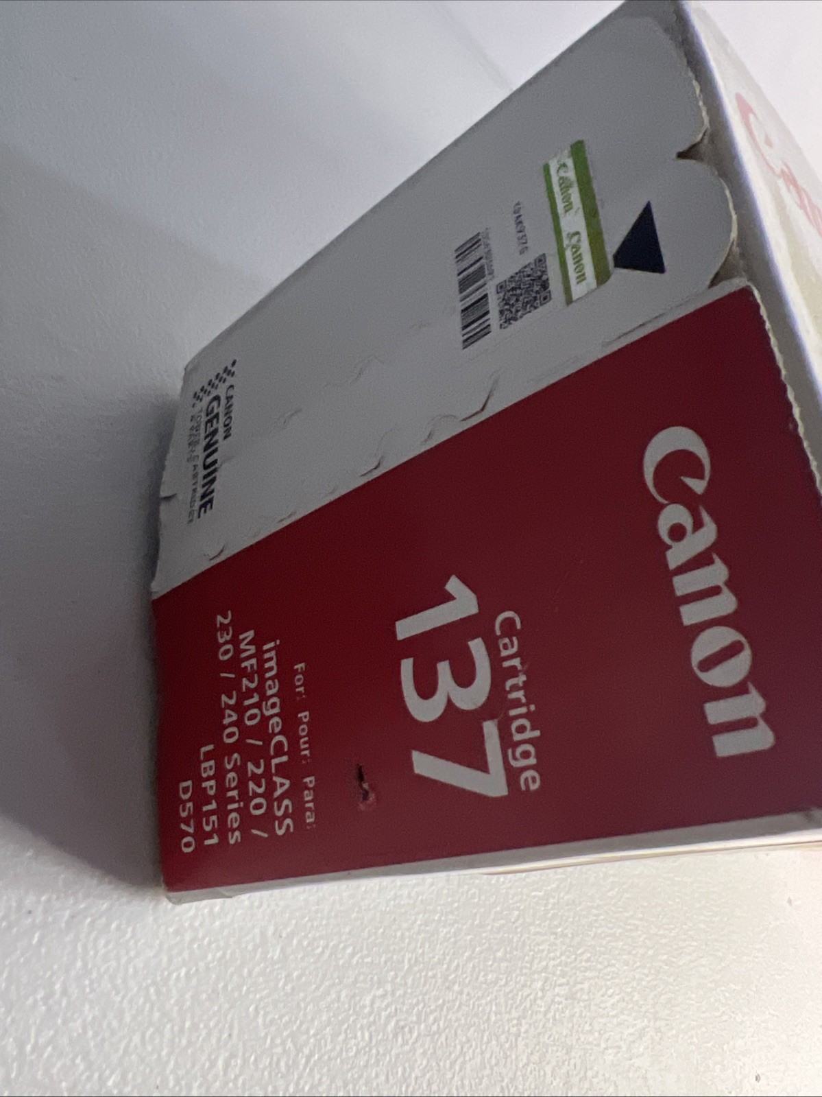 Genuine Canon 137 Black Toner Cartridge | Original | New Sealed