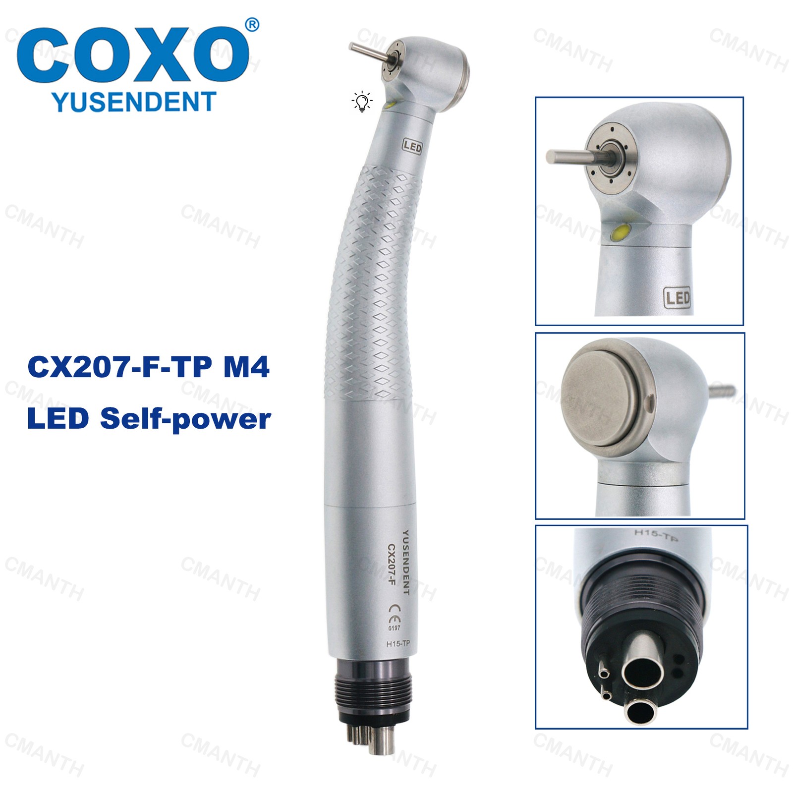 US COXO Dental Handpiece LED High Speed Turbine Rotor E Generator Fit NSK KAVO