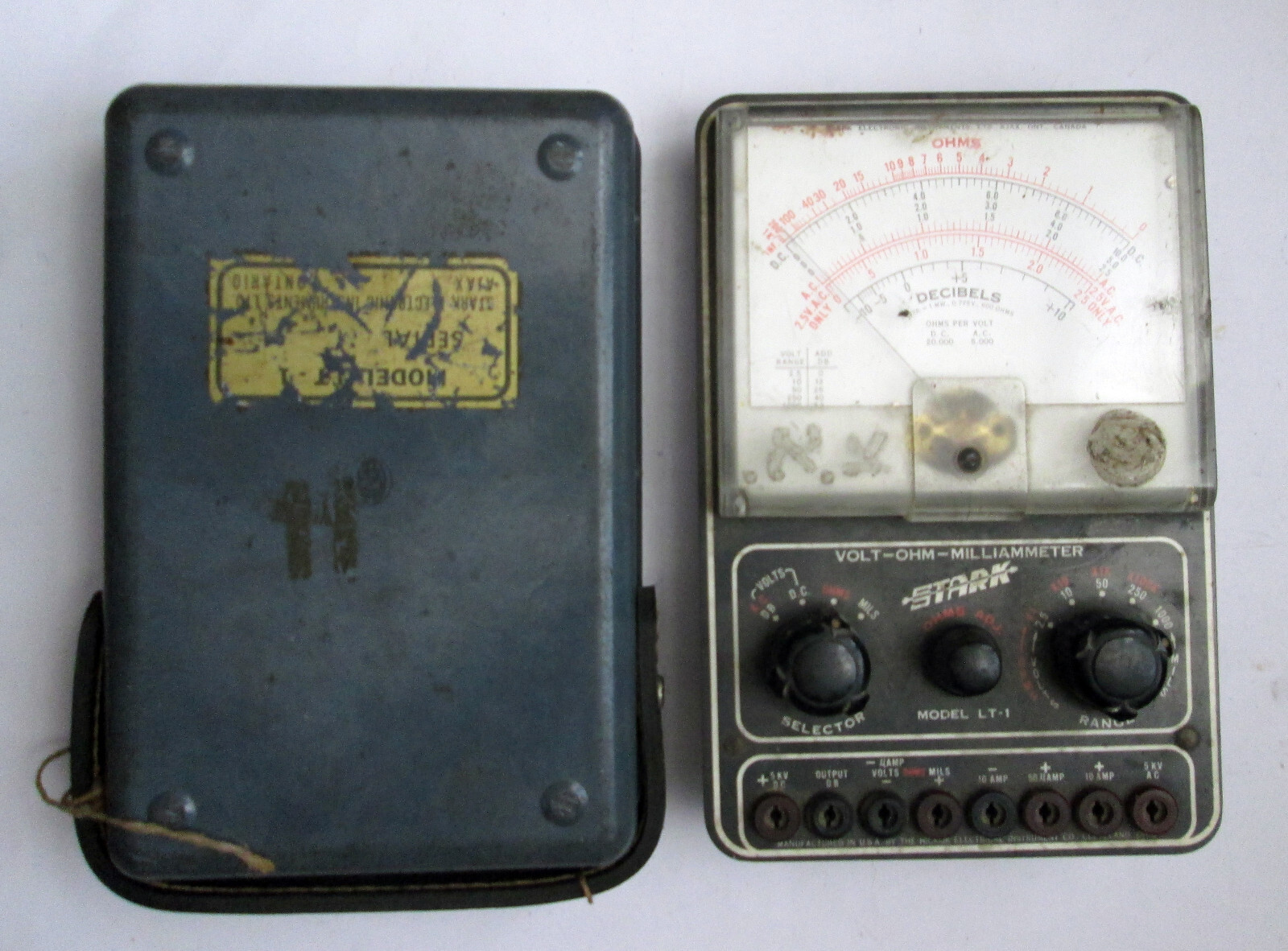 Vintage STRONG Volt Ohm Meter LT-1 HICKOK CLEVELAND OHIO USA Ohmmeter Voltmeter