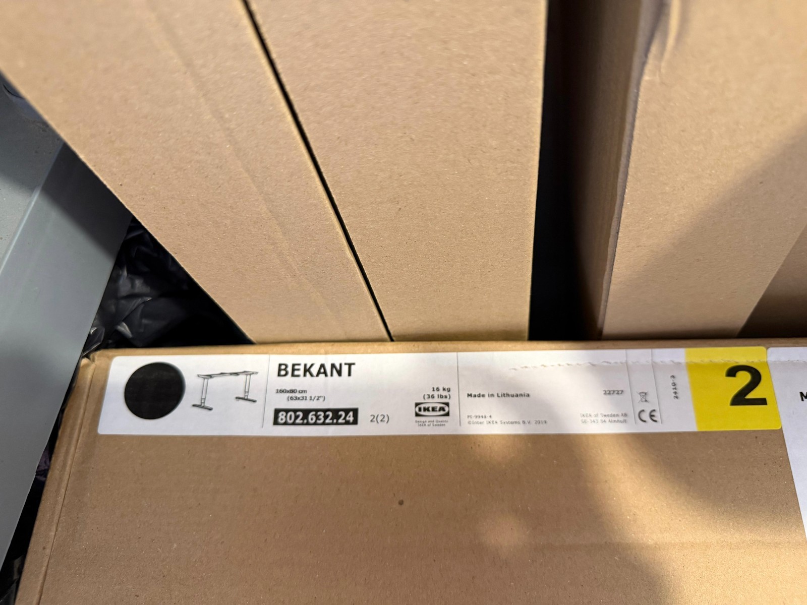 IKEA BEKANT POWER Motorized Underframe for Desk 802.632.24 –NEW – NO TABLE TOP