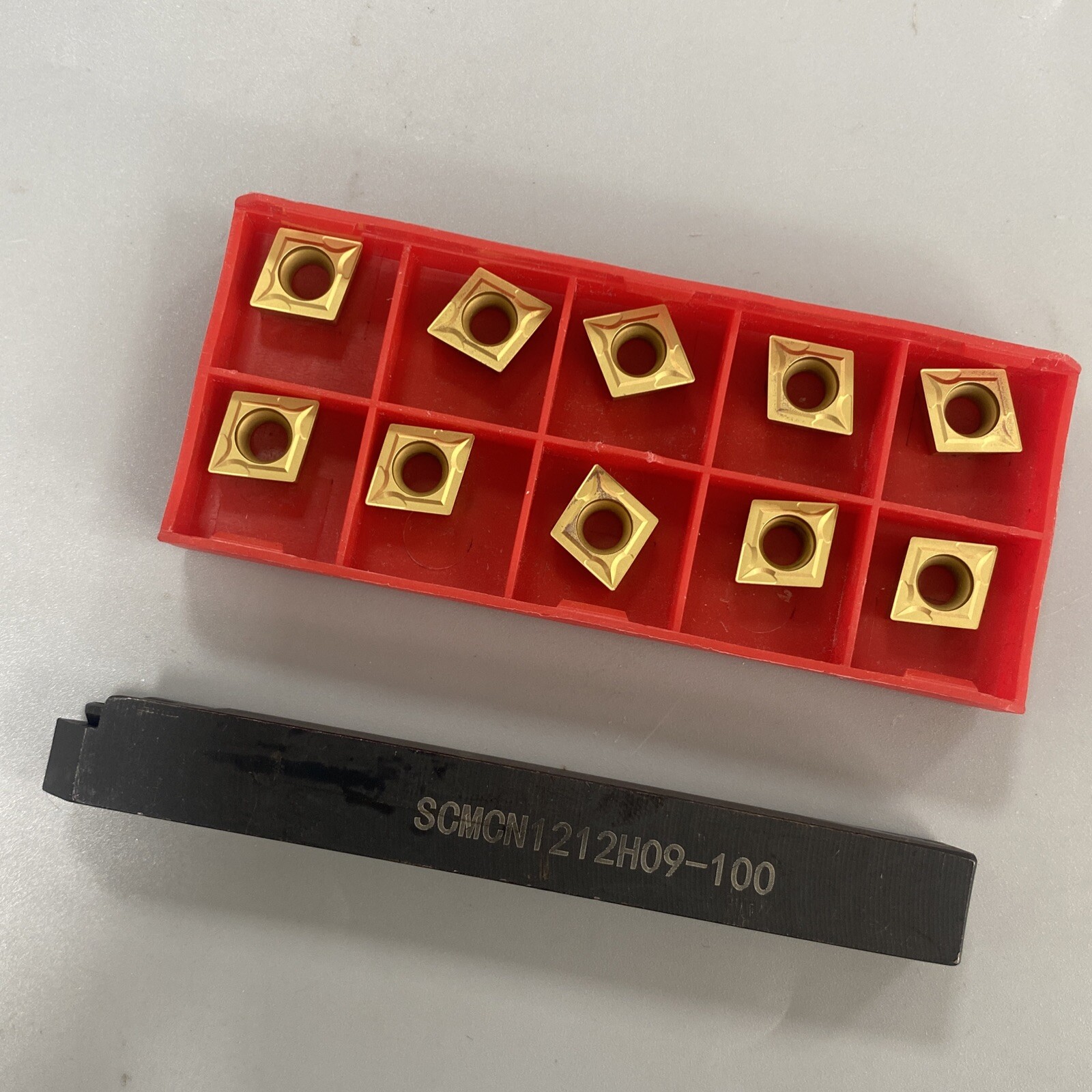 1/2 Lathe Turning Tool Holder SCMCN1212H09-100 + 10PCS Carbide insert CCMT09T304