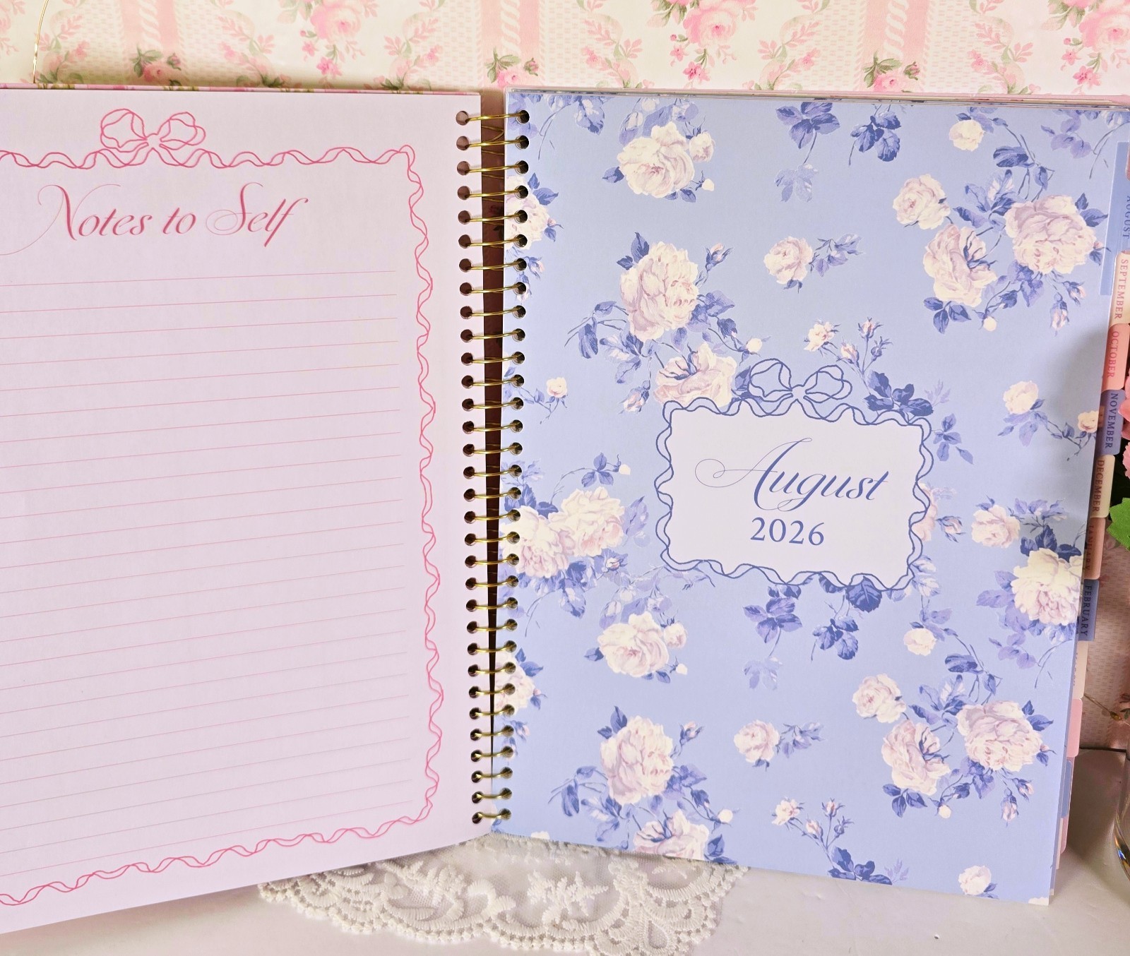 LoveShackFancy x Yoobi 2026-2027 Planner + Matching Bow Pen Set NWT SOLD OUT