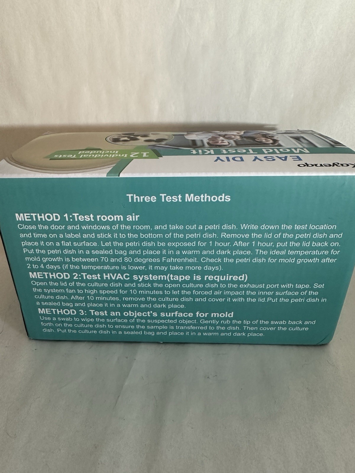 New DIY Mold Test Kit for Home 12 Individual Simple Detection Tests Booklet