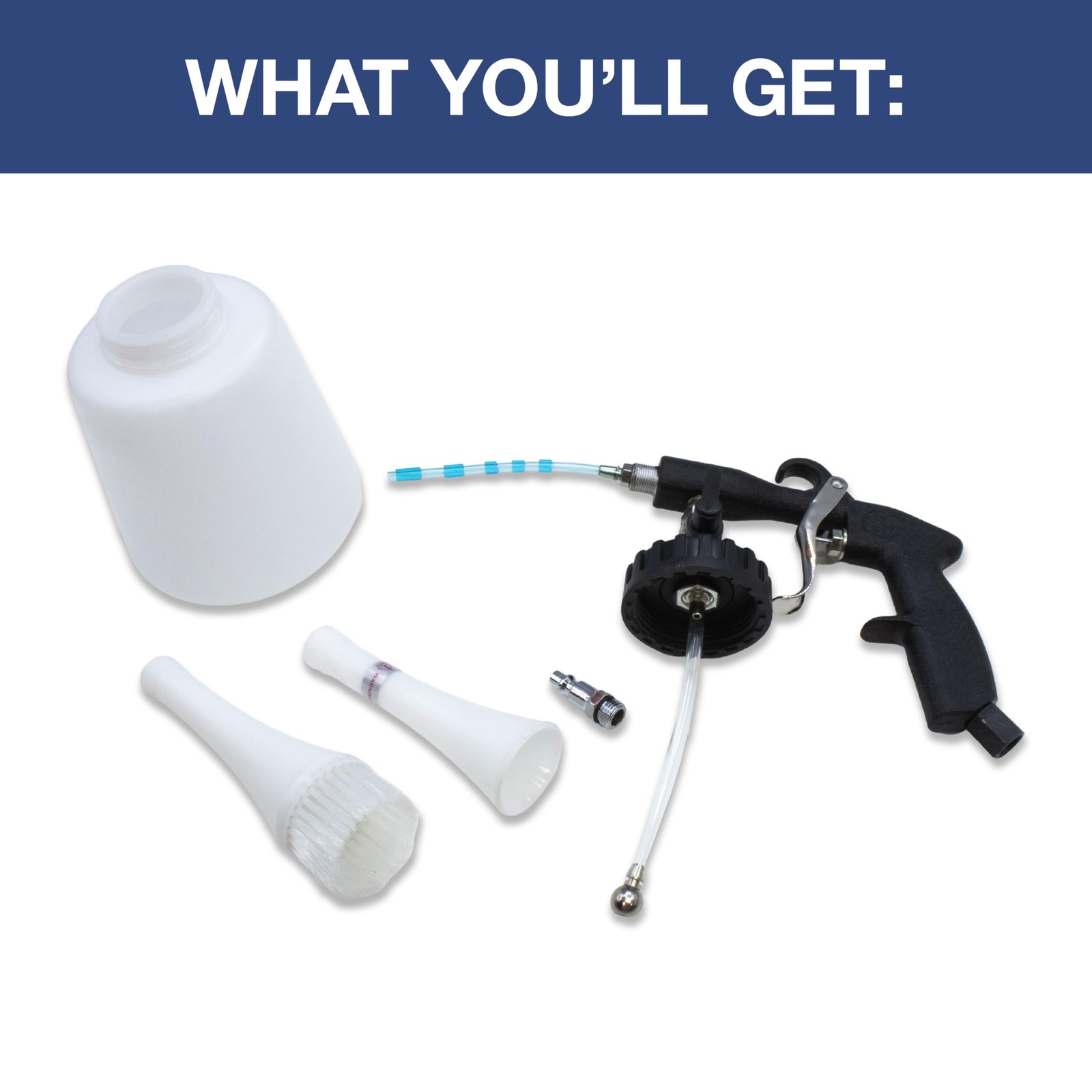 High Pressure Car Cleaning Tornado Air Gun Kit with 1L Foam Bottle 26514