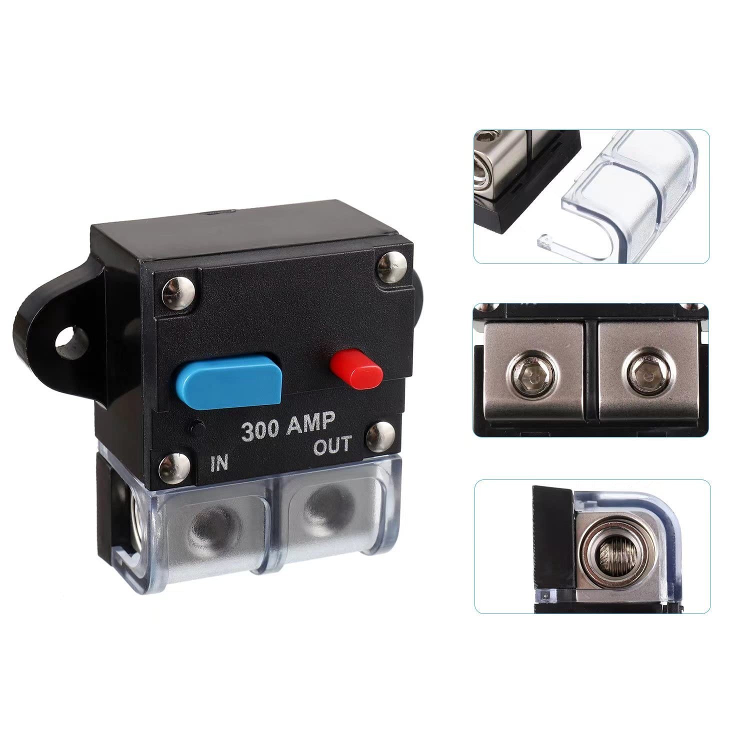 Waterproof Car Circuit Breaker Fuse Reset 30-300 Amp 12V-32V DC Car Boat Auto