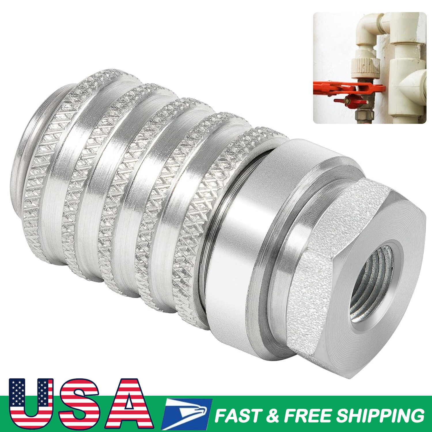 PD222 Series PD Steel Test Port and Diagnostic Equipment Quick Coupler 1/8″-27