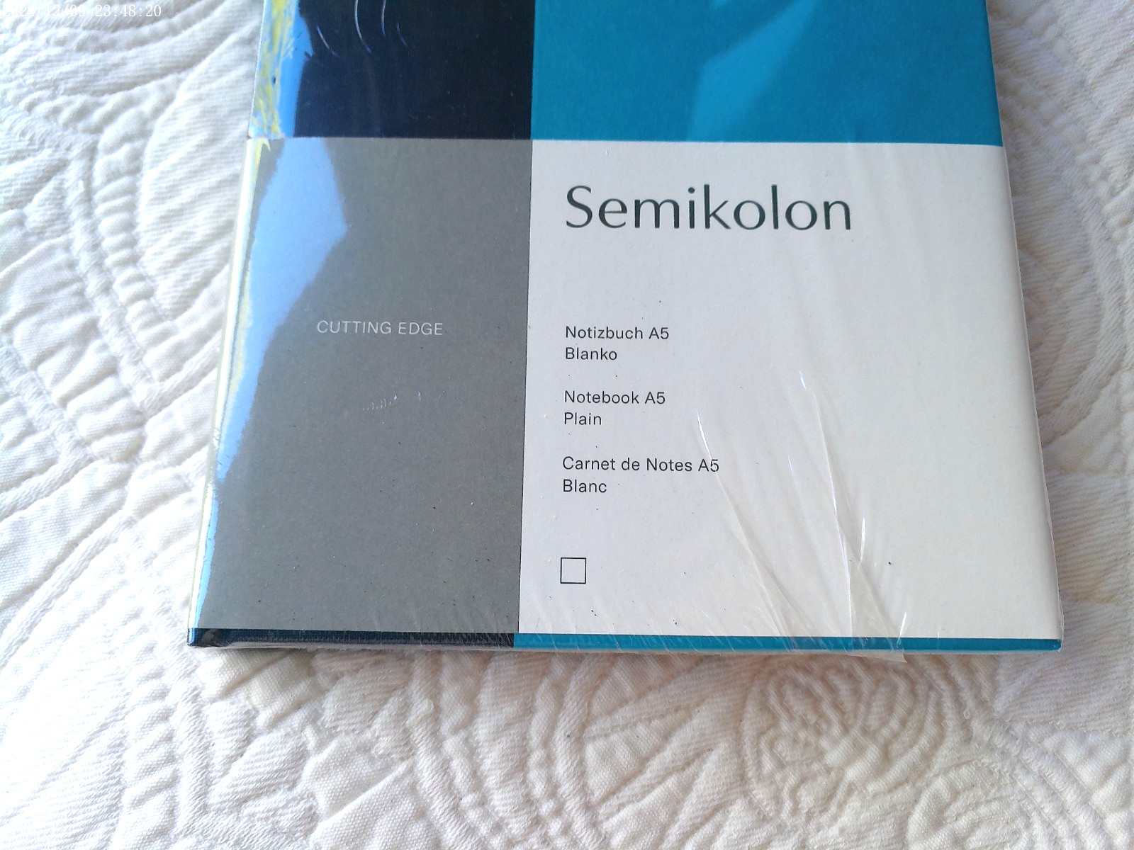 SEMIKOLON CUTTING EDGE PLAIN NOTEBOOK A5 NEW SEALED 176 PAGE FINE SWEDISH PAPER