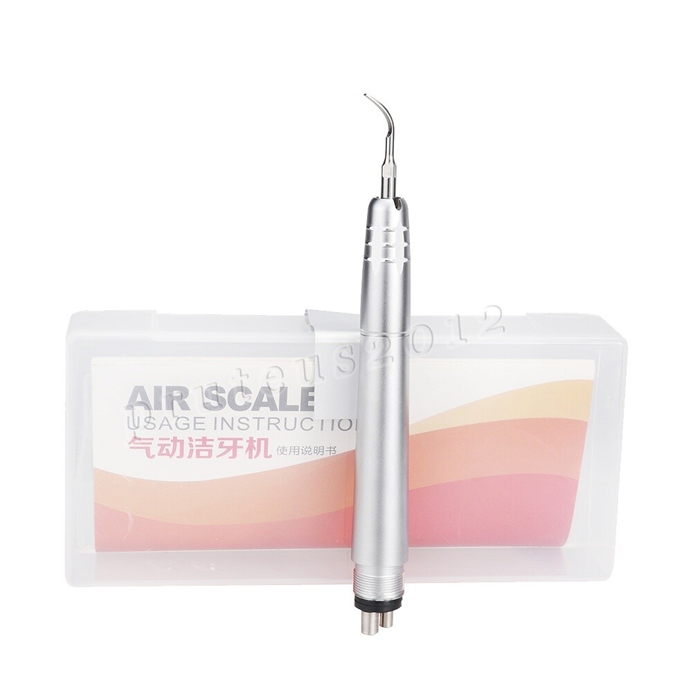 Dental Ultrasonic Air Scaler Handpiece Sonic 2/4 Hole+3 Tips Fit for NSK Scaler