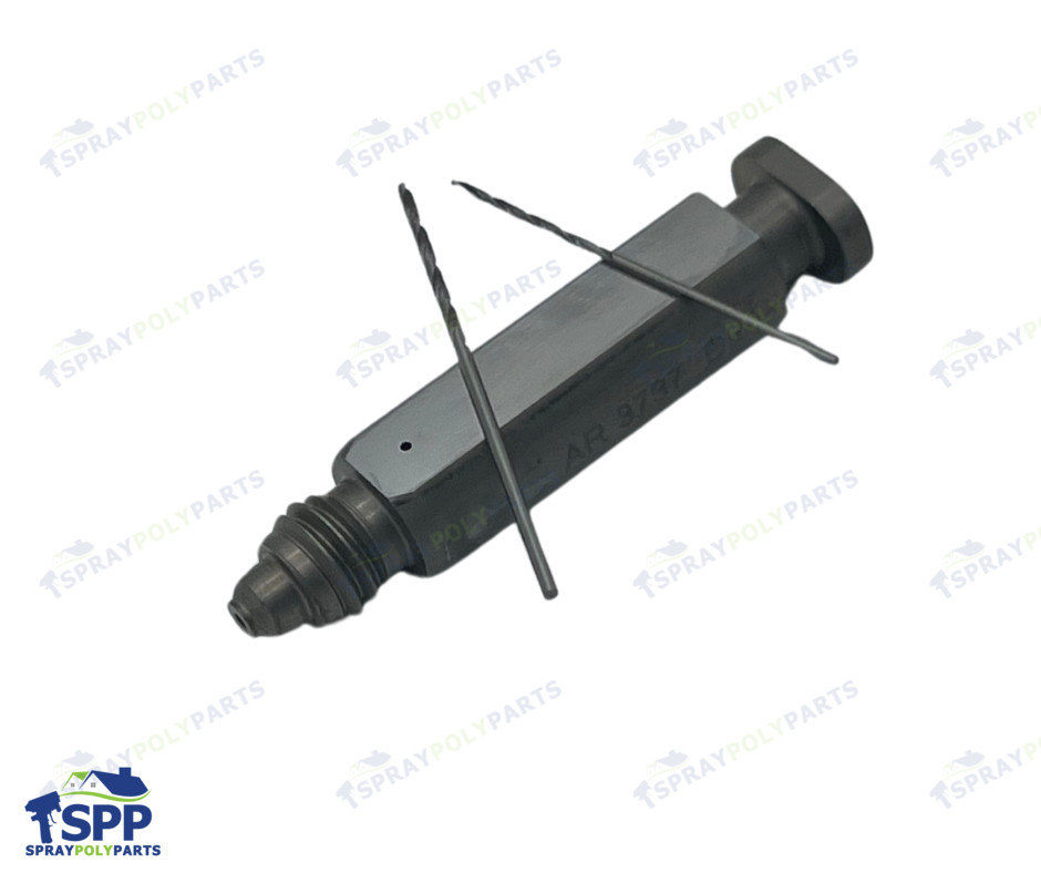 AR3737 Round Mixing Chamber with 2 drill bits, Graco Fusion Air Purge AP