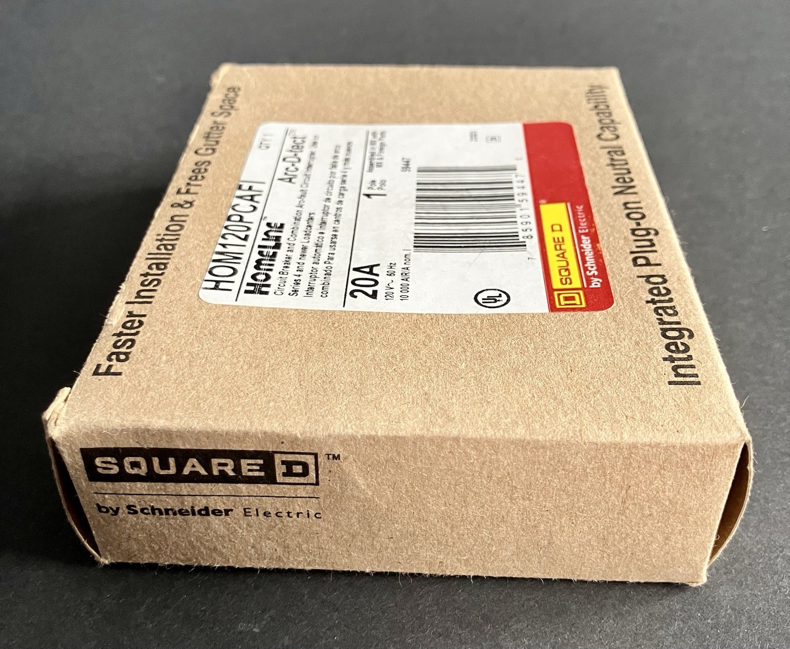 Square D HOM120PCAFI 20 Amp 1 Pole 120V Combo Arc Fault Circuit Breaker