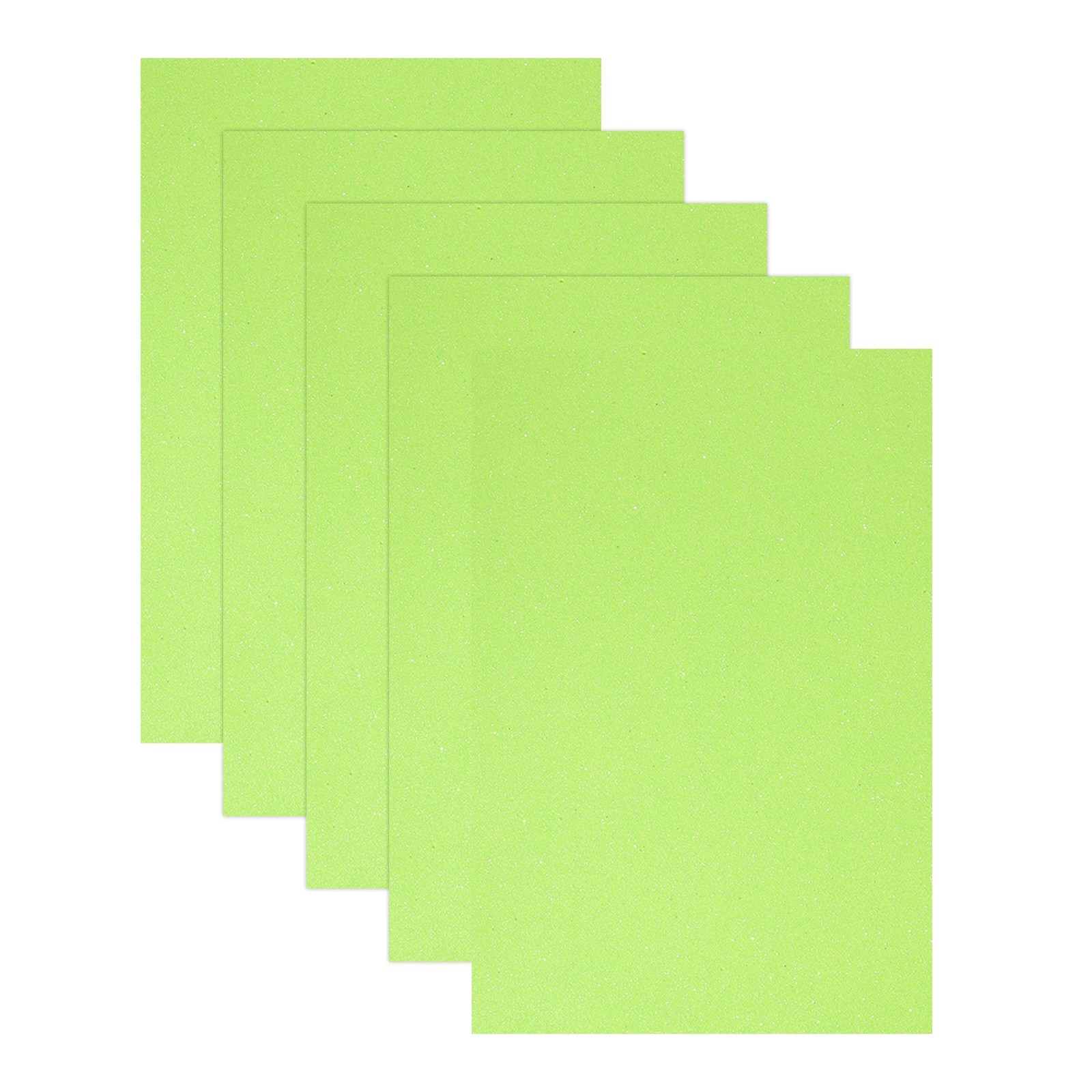 5 Sheets Light Green Shiny Foam Sheets 8″x12″ EVA Foam Sheets for DIY Craft