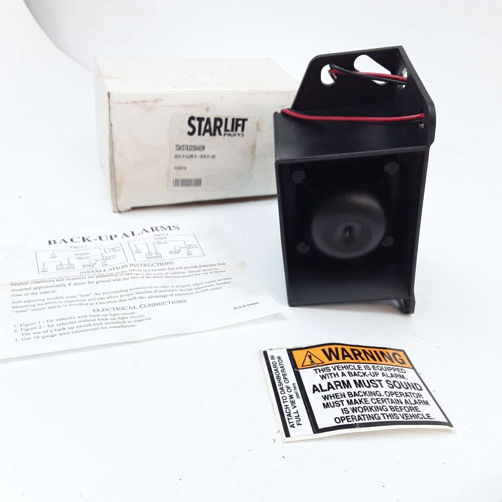 Self-Adjusting Back-Up Alarm 24-48 VDC For Industrial and Commercial Vehicle
