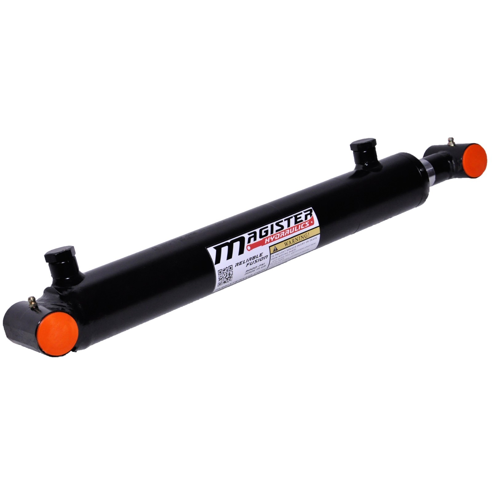 Hydraulic Cylinder Welded Double Acting 2.5″ Bore 12″ Stroke Cross Tube 2.5×12
