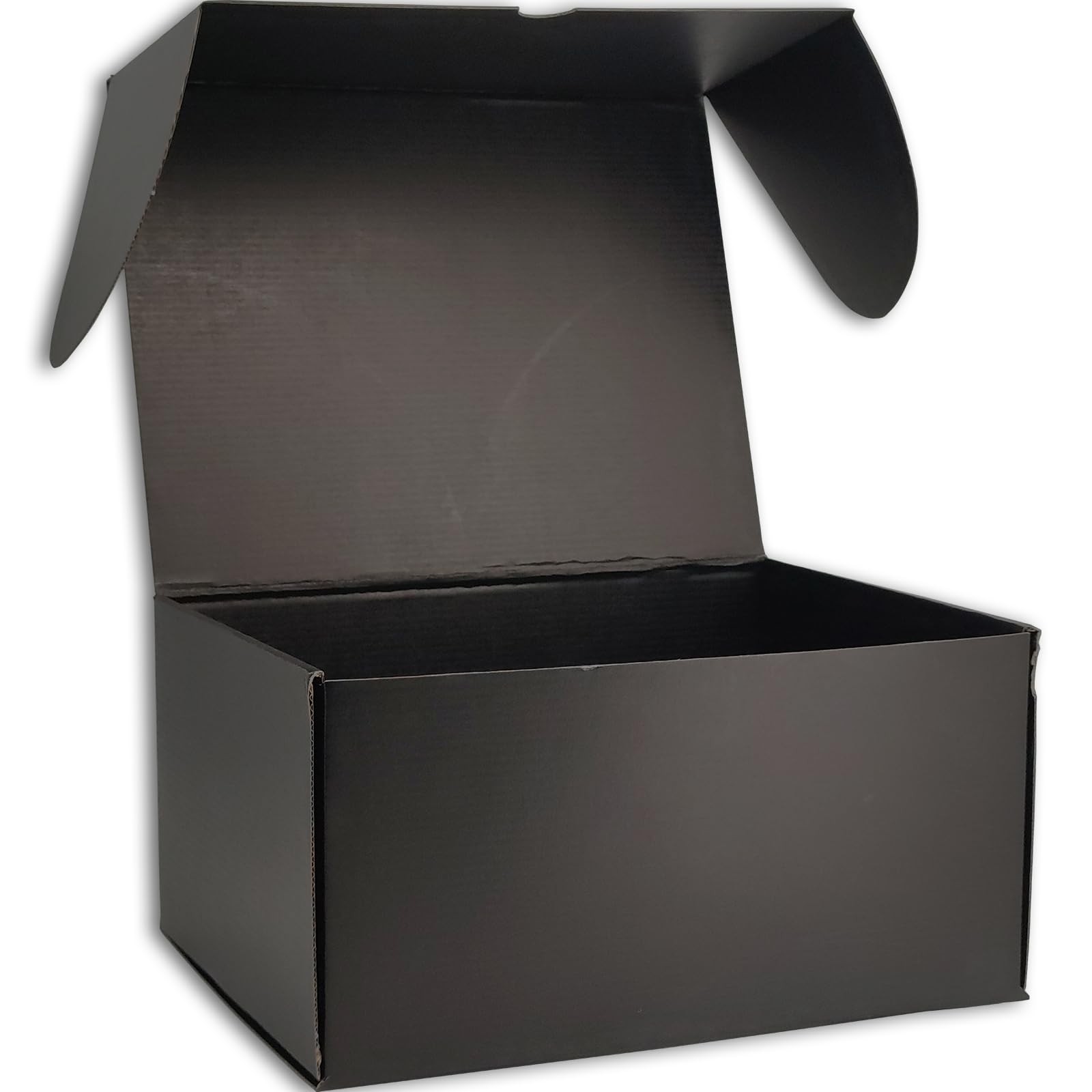 Black Shipping Boxes for Small Business Pack of 15-12x10x6 inches Cardboard C…