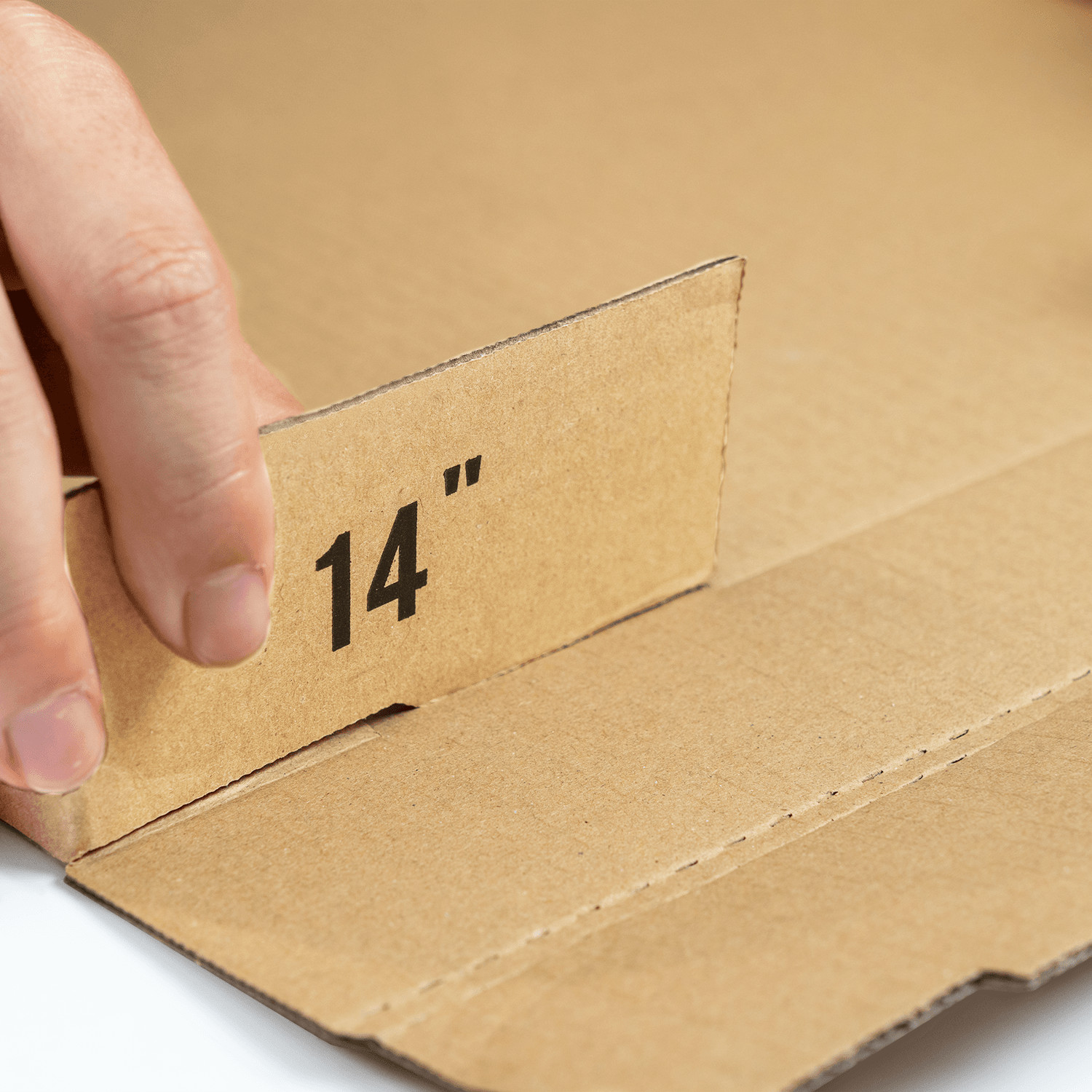 Karat Corrugated Pizza Box, 14”x14”x2”, Kraft – 50 pcs, FP-PBF14K