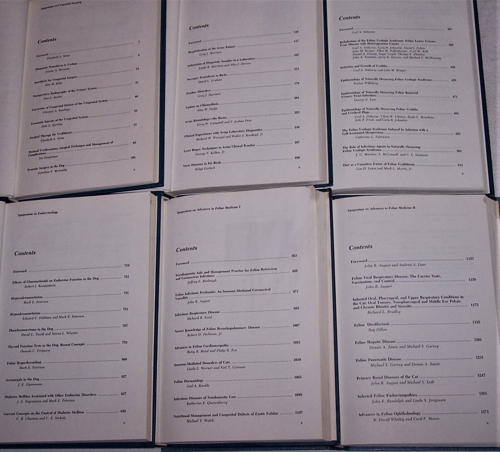 Veterinary Clinics of America Book G4 LOT of 6 Small Animal 1984 As-Is Sale READ