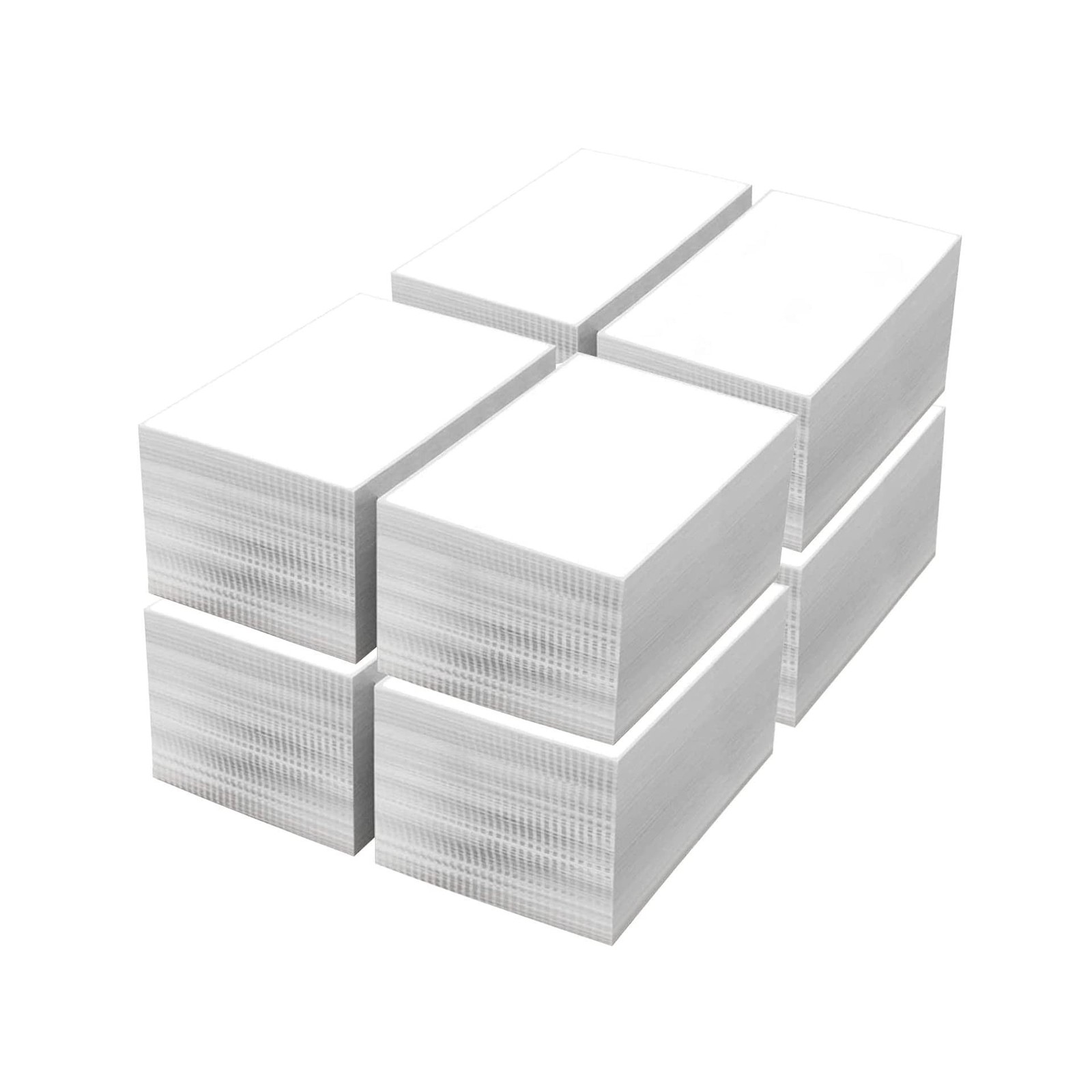 4″ x 6″ Fanfold Direct Thermal Labels, 8000 Total 8 Stacks, White Perforated …