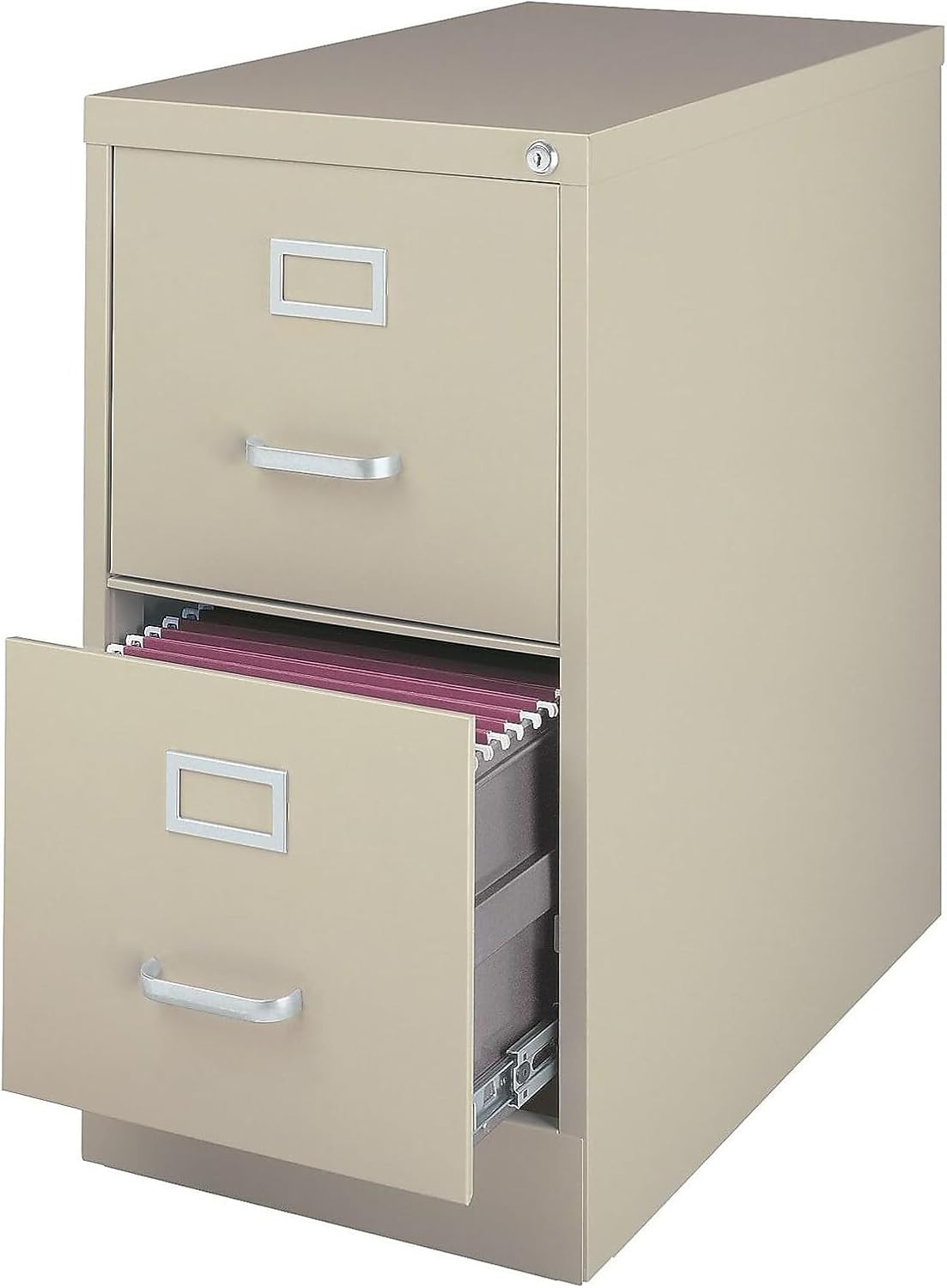 2-Drawer Vertical File Cabinet Letter Size Documents Lockable 22″ D x 15″ W x