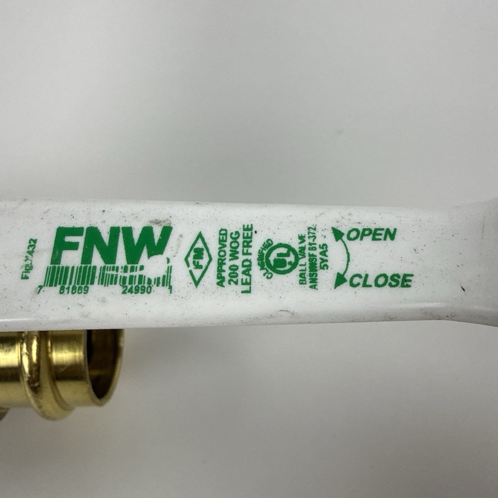 FNWX432G Full Port Forged Brass Ball Valve 1″ – LOT OF 2