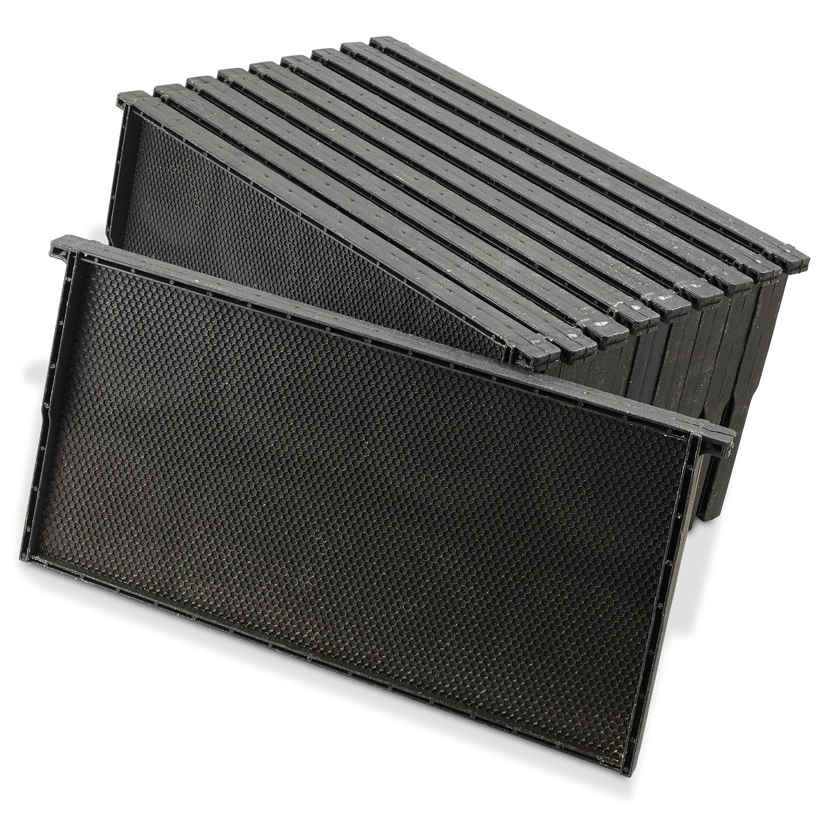 10-Pk Black Plastic Heavy-Duty Wax Coated 9″ Deep Sheet with Foundation