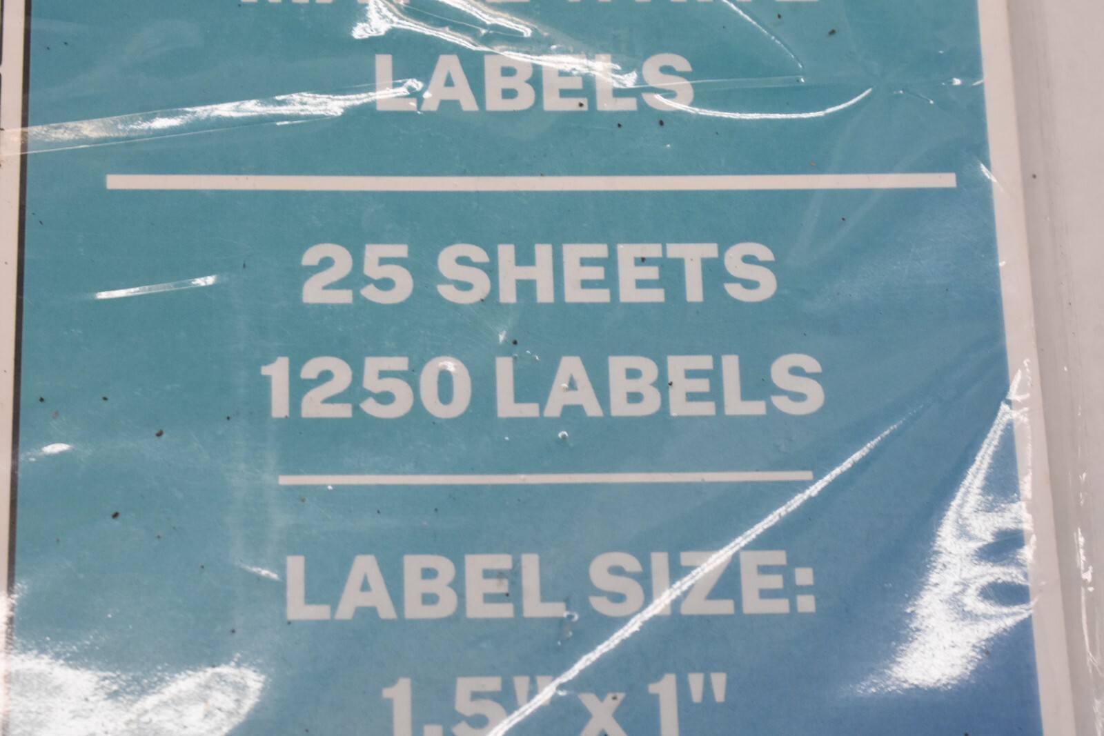 Premium Label Matte White Labels 25 Sheets 1250 Labels Size 1.5″ x 1″ PLS198