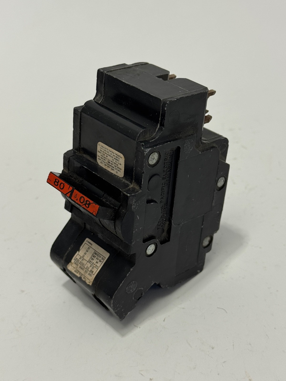 Federal Pacific Electric NA280 2 Pole 80 Amp 10kA@240V Stab-Lok Circuit Breaker
