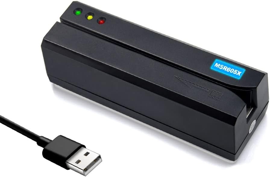 Card Reader Writer USB Swipe Encoder 3 Tracks microSD SD Card Durable 5-Function