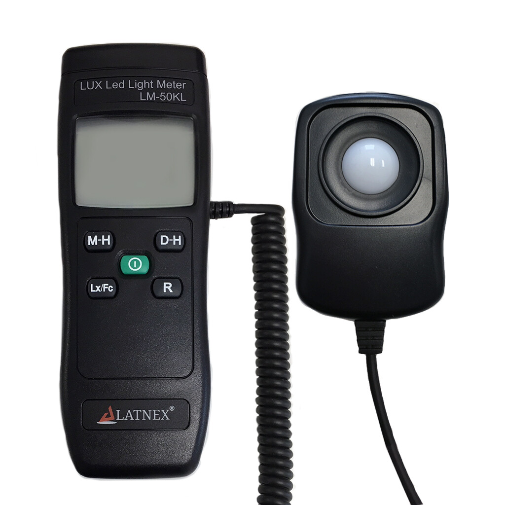 LATNEX Digital Lux LED Light Meter LM-50KL – Includes Calibration Certificate
