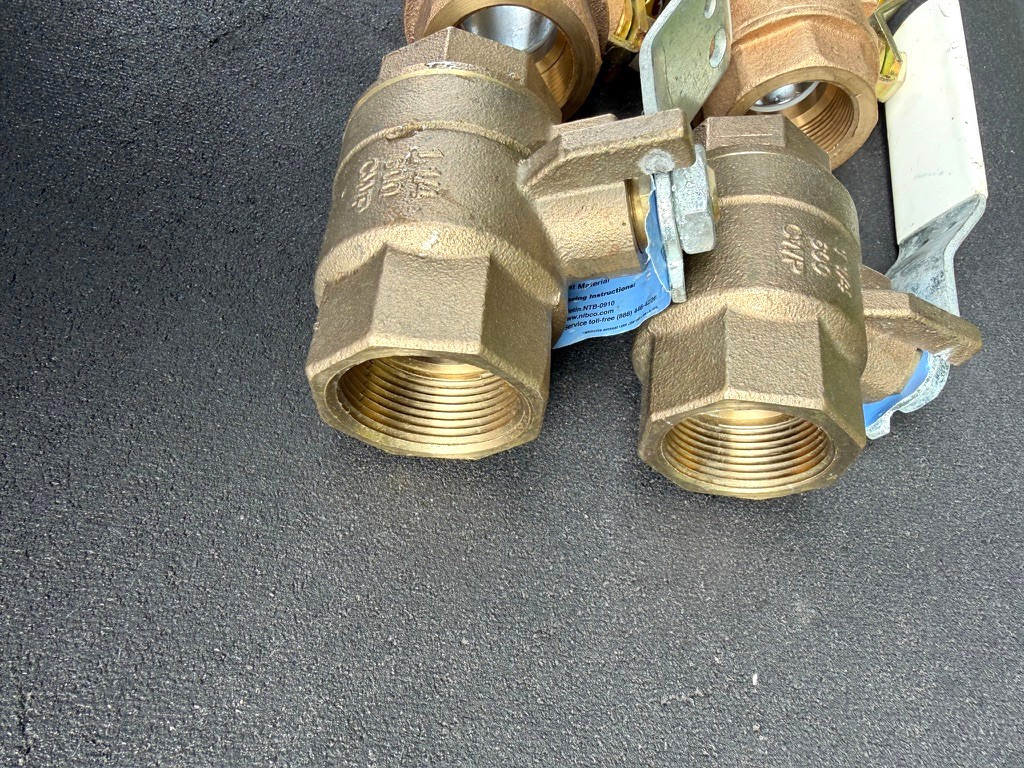LOT(4) Nibco & MV 1-1/4″ NPT Bronze Ball Valves HydraPure NL951XB T-585-80-LF +