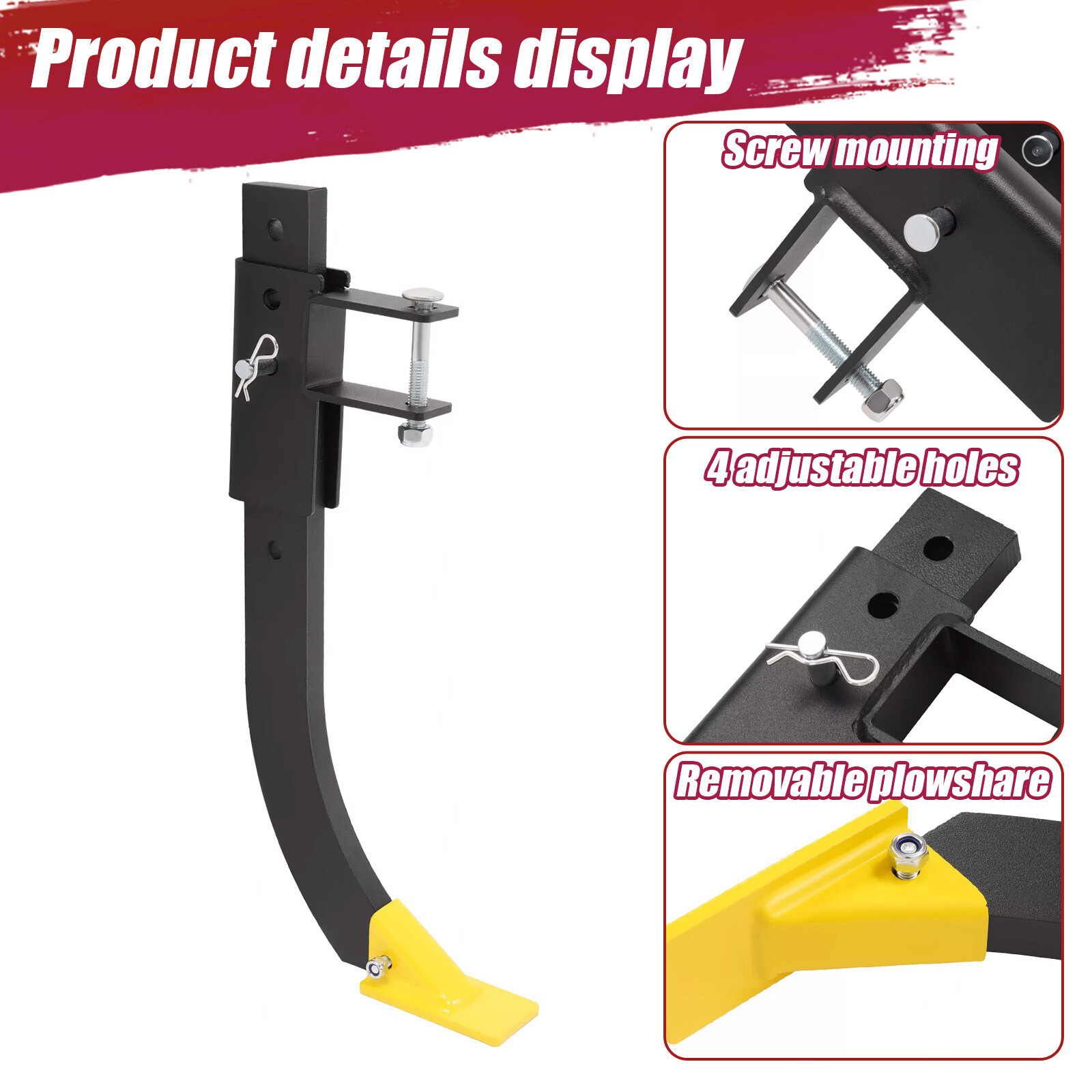 Detachable Cultivator Manual Implement Lift 6PCS Scarifier Shanks For ATV/UTV