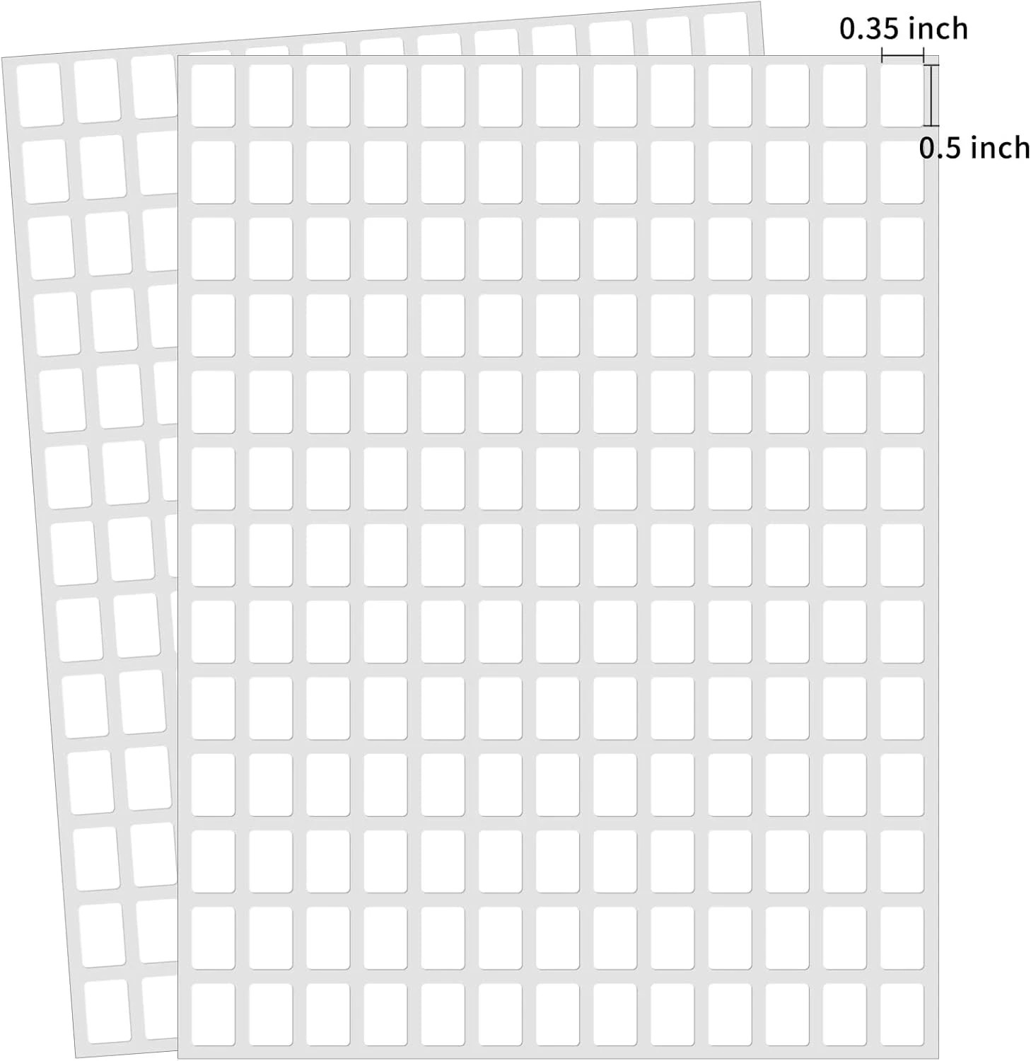 3040 Pcs Matte Small White Labels Stickers Blank Labels Removable Price Tags Lab
