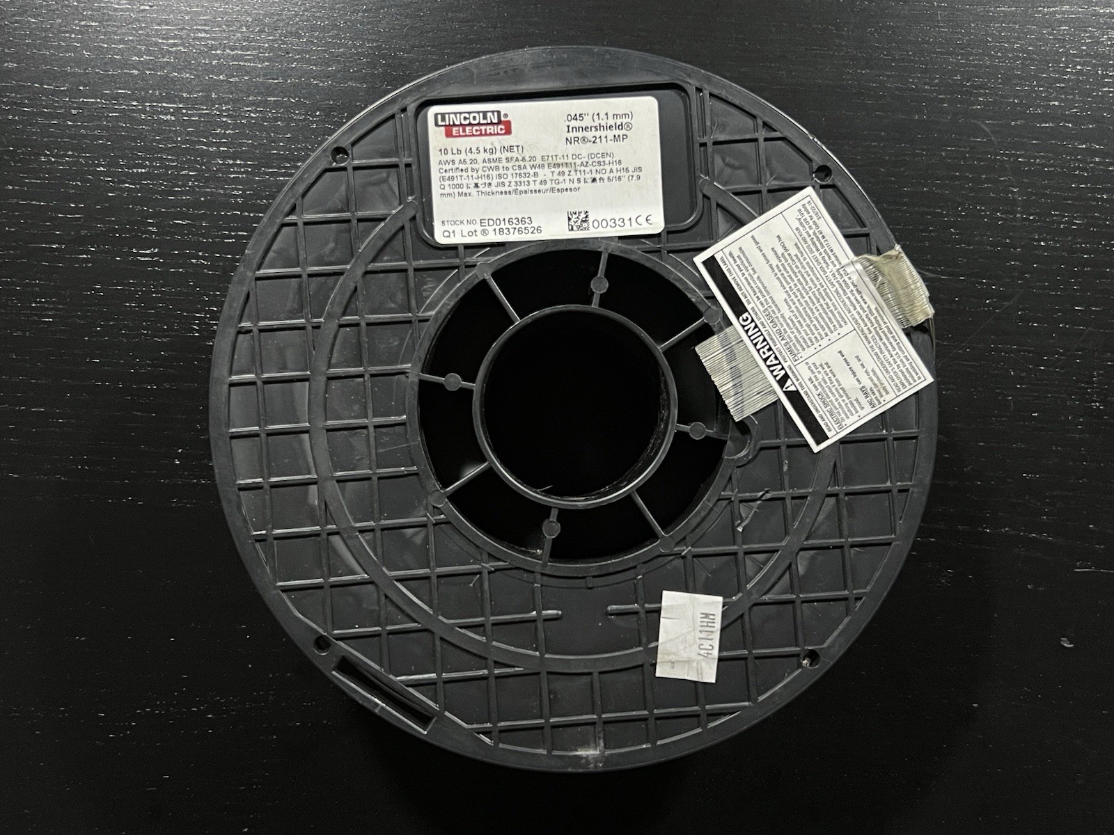 Lincoln 0.045” Innershield NR211-MP Flux-Core Welding Wire Mild Steel ED016363