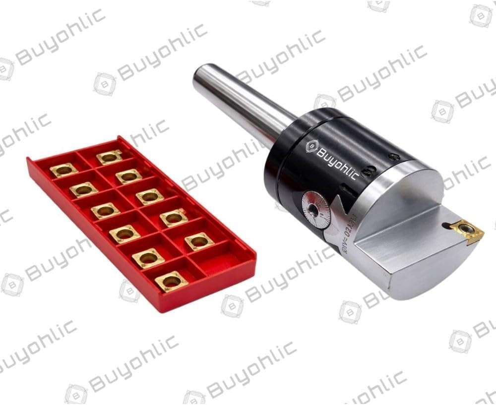 50mm Indexable Boring Head, CCMT Inserts, 0.02mm, 1/2-18 TPI for Milling Machine