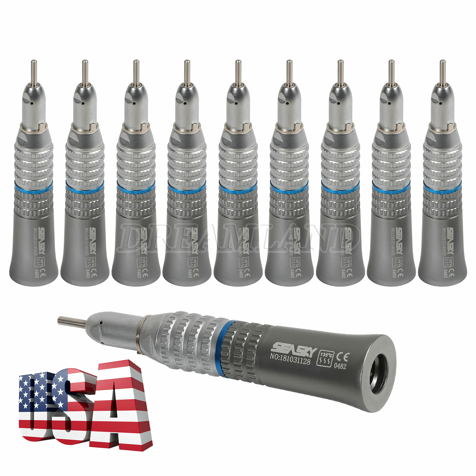 1-10 pcs Dental Straight Nose Cone Handpiece fit Slow Low Speed E-type rk