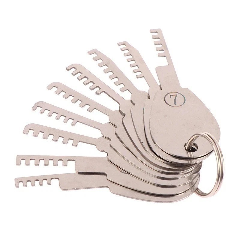 Stainless Steel Comb Lock 9in1 Full Set Repair Comb Tool Bypass Method