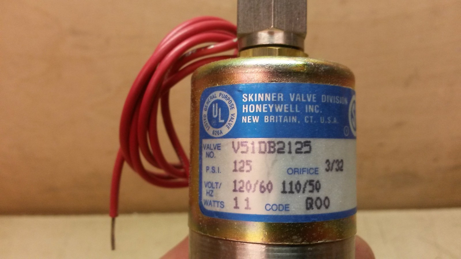NOS Skinner Solenoid Valve V51DB2125 120V 652124 11024121 4810012312717