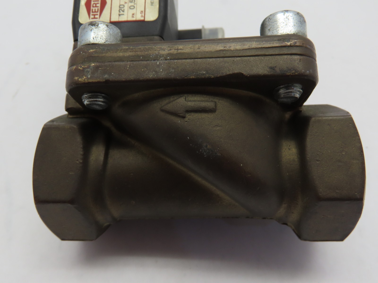 Herion Directional Pneumatic NC Solenoid Valve 120V Coil 3/4″ NPT inlet/outlet