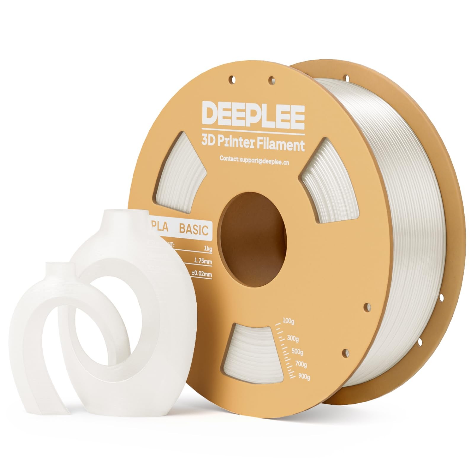 DEEPLEE PLA Basic 1.75mm 3D Printer 1.75 millimeters, 1kg*translucent