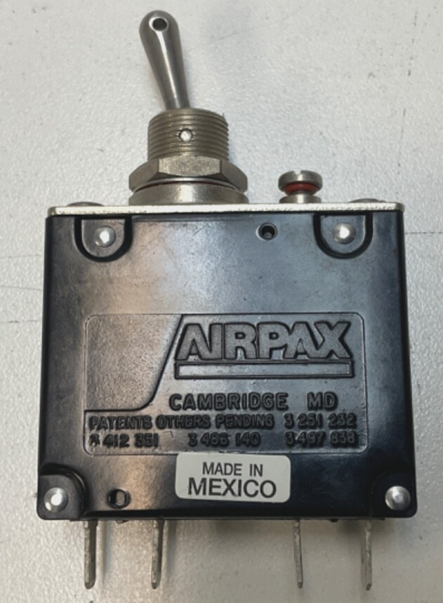 Lot of 5 NEW Sensata/Airpax 15A 65V-max APGN2-28952-1 DC Circuit Breakers