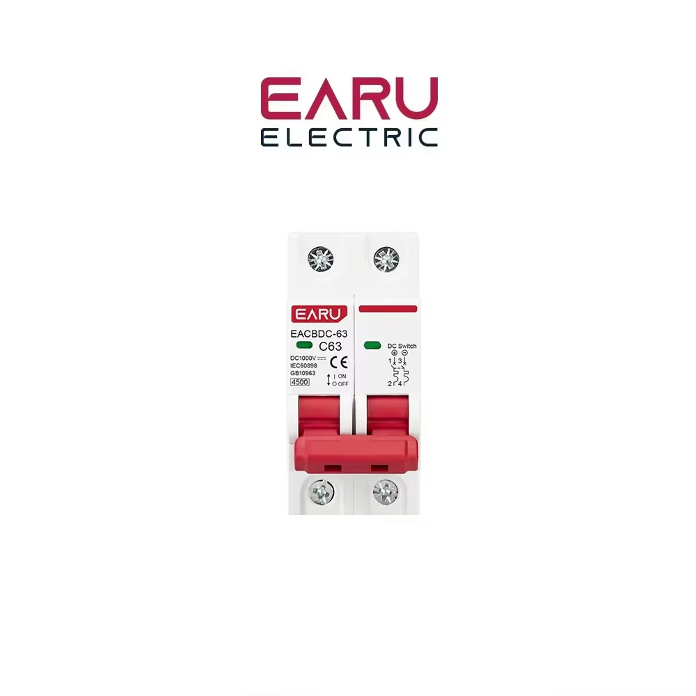 Solar DC Circuit Breaker 1000V PV Disconnect Switch 1P 2P Solar Panel Isolator