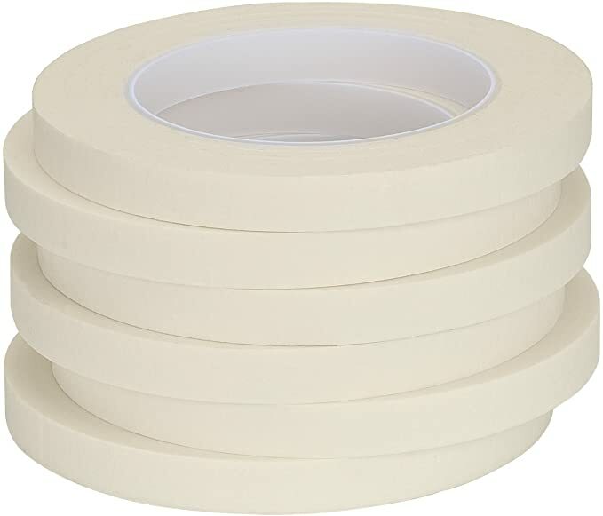12 ROLL CASE – 1/2 » x 60 Yard Rolls – 21 lb. Tensile Strength MASKING TAPE