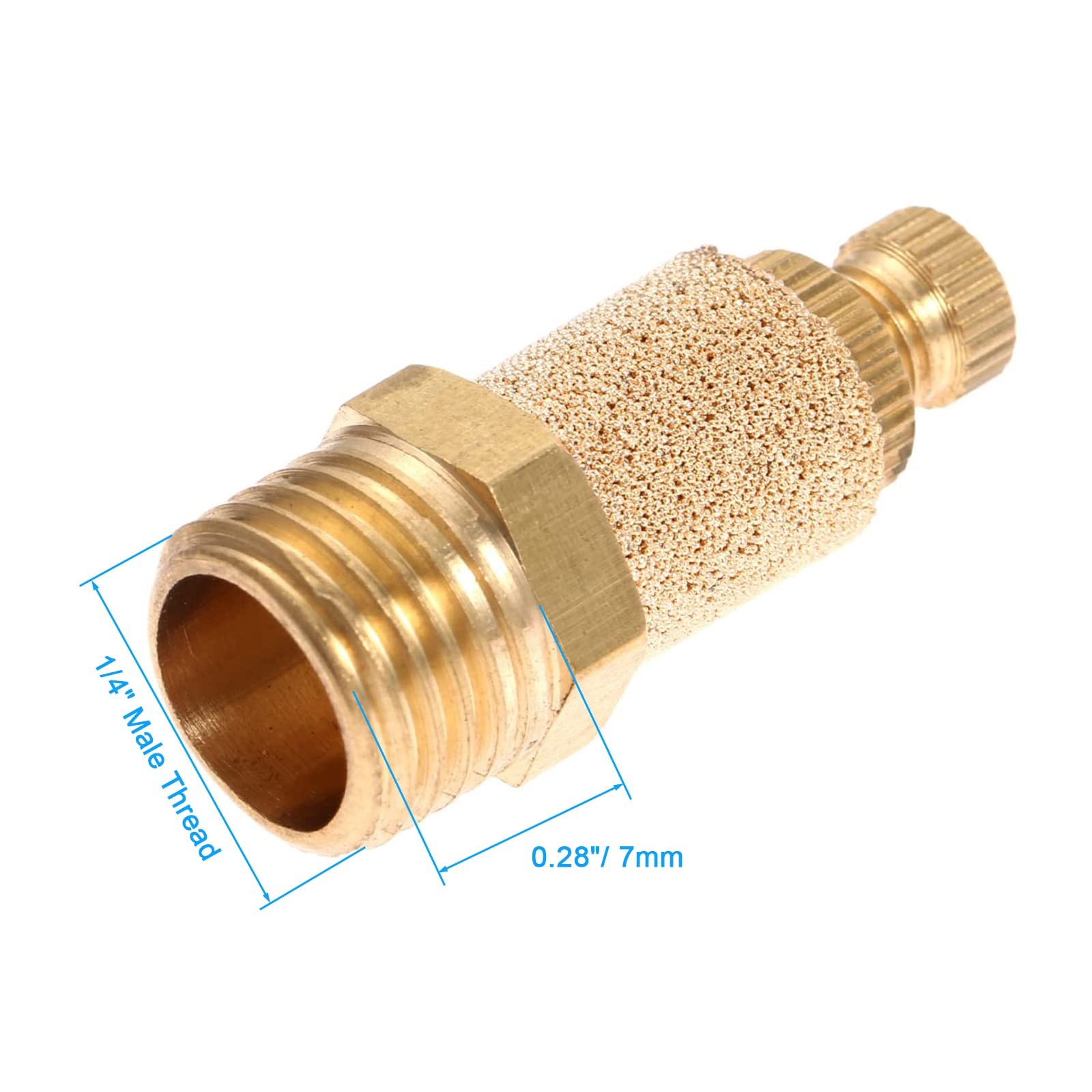 10PCS Air Pneumatic Flow Control Mufflers, 1/4inch Exhaust Muffler …